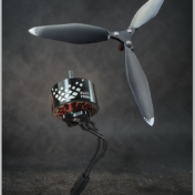 10-inch folding tri-blade propeller
